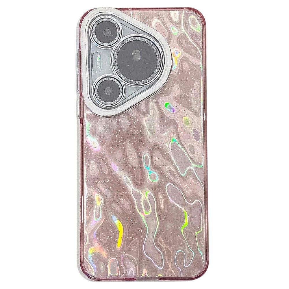 Huawei Pura 70 Pro-skal IMD-design, stötsäkert hybridmobilskal med glaslinsfilm