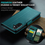 CASEME For Samsung Galaxy A56 5G Leather Case  023 RFID Blocking 3 Card Slot Mobile Cover