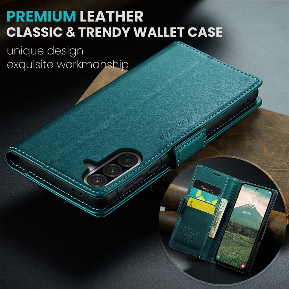 CASEME For Samsung Galaxy A56 5G Leather Case  023 RFID Blocking 3 Card Slot Mobile Cover