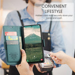 CASEME For Samsung Galaxy A56 5G Leather Case  023 RFID Blocking 3 Card Slot Mobile Cover