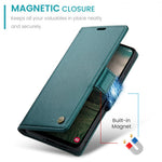 CASEME For Samsung Galaxy A56 5G Leather Case  023 RFID Blocking 3 Card Slot Mobile Cover