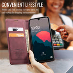 CASEME For Samsung Galaxy A26 5G Case  013 Series Card Holder Stand Leather Phone Cover