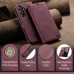 CASEME For Samsung Galaxy A26 5G Case  013 Series Card Holder Stand Leather Phone Cover