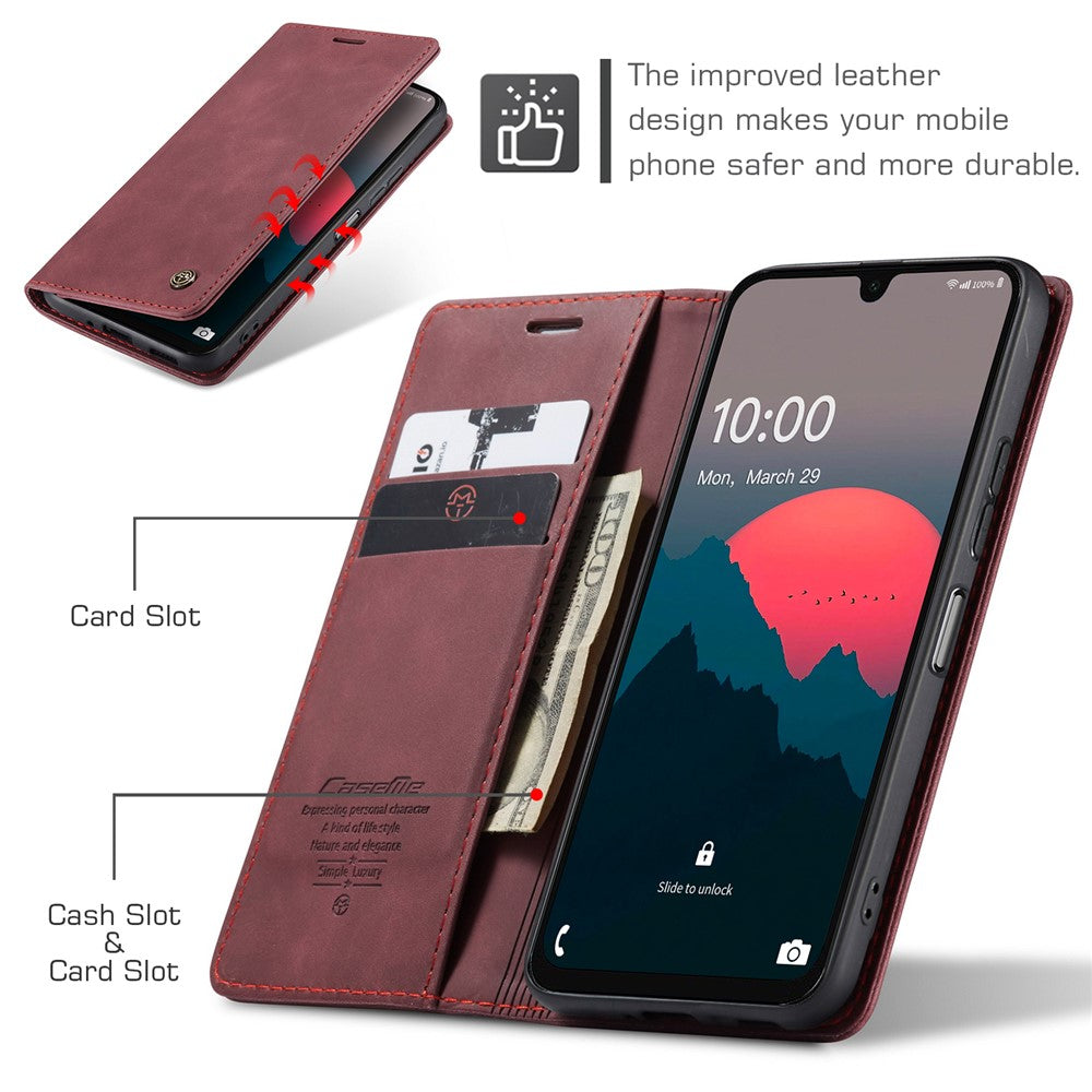 CASEME For Samsung Galaxy A26 5G Case  013 Series Card Holder Stand Leather Phone Cover