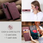 CASEME For Samsung Galaxy A26 5G Case  013 Series Card Holder Stand Leather Phone Cover