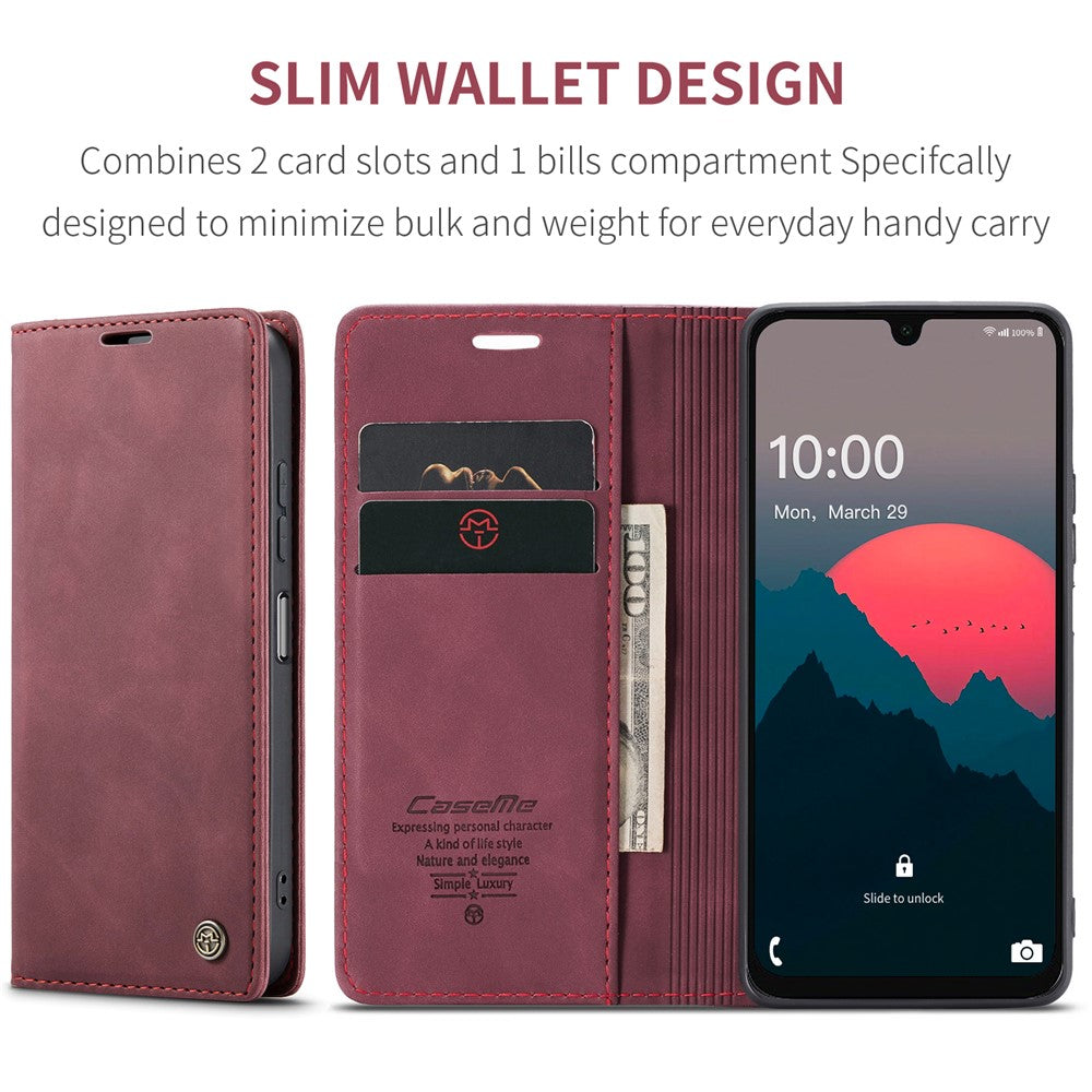 CASEME For Samsung Galaxy A26 5G Case  013 Series Card Holder Stand Leather Phone Cover