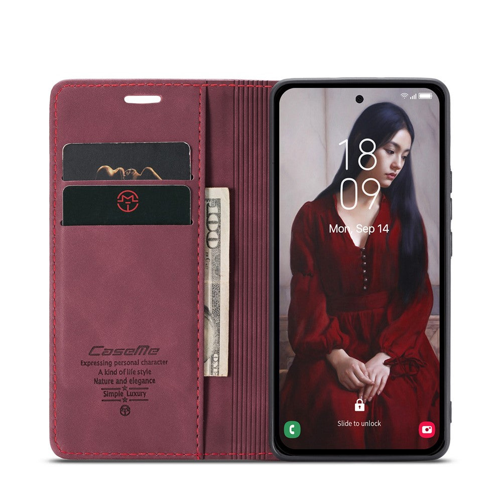 CASEME til Samsung Galaxy A36 5G Cover 013-serien Kortholder Stander Læder Telefoncover