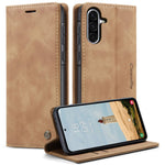 CASEME 013 Series For Samsung Galaxy A56 5G Case Card Holder Stand Leather Phone Cover