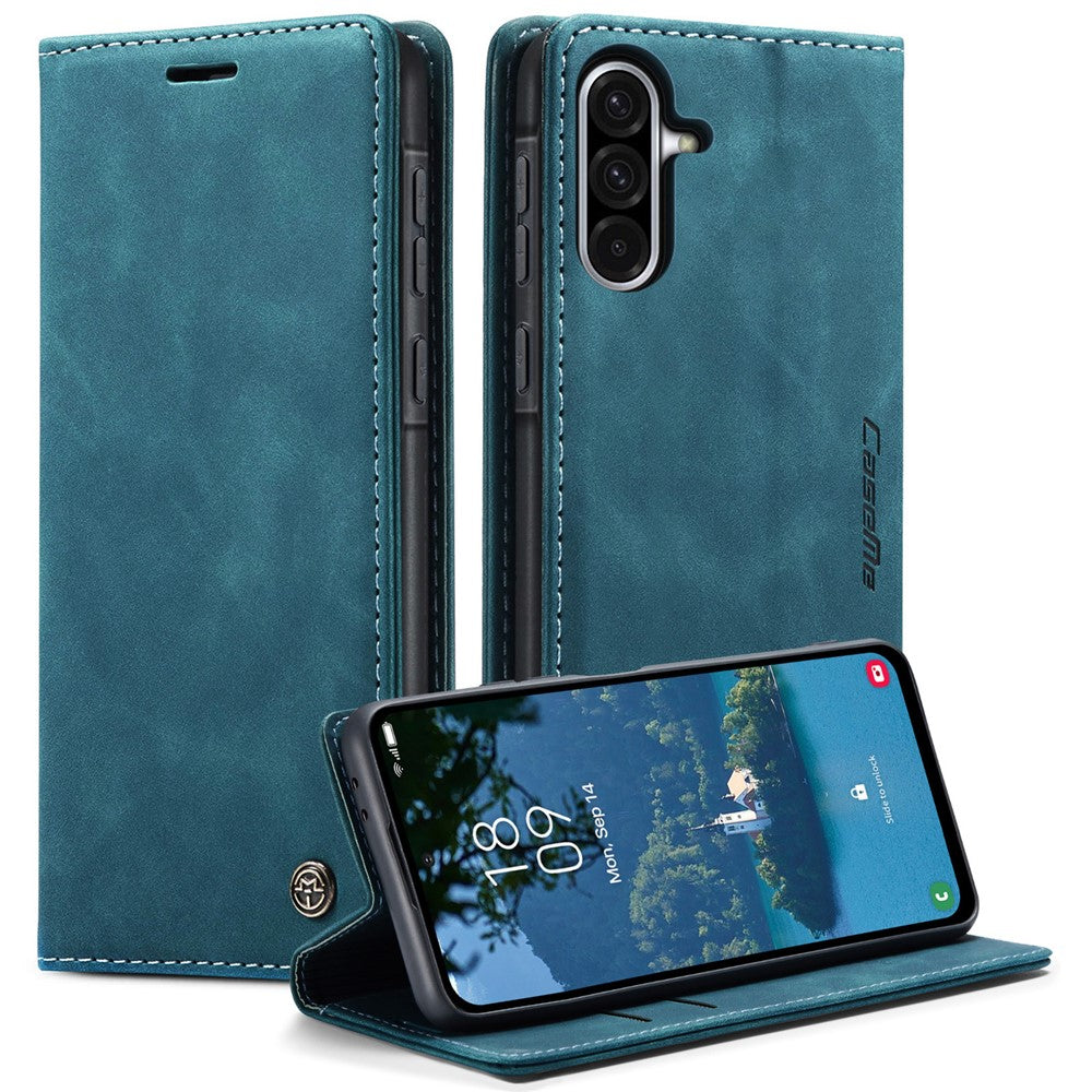 CASEME 013 Series For Samsung Galaxy A56 5G Case Card Holder Stand Leather Phone Cover