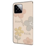 For Xiaomi 14T Pro Case Pattern Printing Anti-Drop Leather Flip Wallet Phone Cover