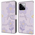 For Xiaomi 14T Pro Case Pattern Printing Anti-Drop Leather Flip Wallet Phone Cover