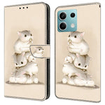 For Xiaomi Redmi Note 13 5G Case Pattern Printing Anti-Drop Leather Flip Wallet Phone Cover