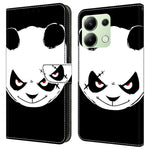 Xiaomi Redmi Note 13 4G-skal med mönstertryck, fallskyddande läder, plånboksfodral