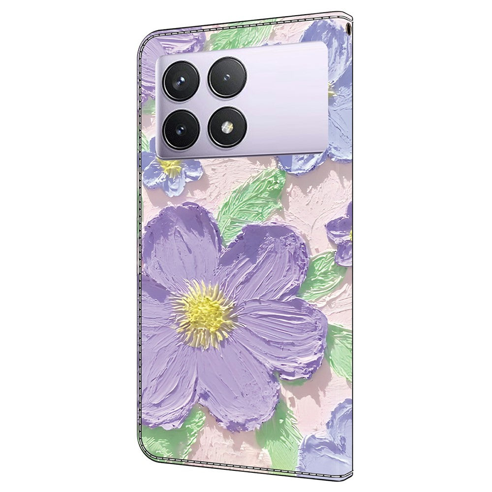 For Xiaomi Redmi Note 13 Pro 4G Case Pattern Printing Anti-Drop Leather Flip Wallet Phone Cover