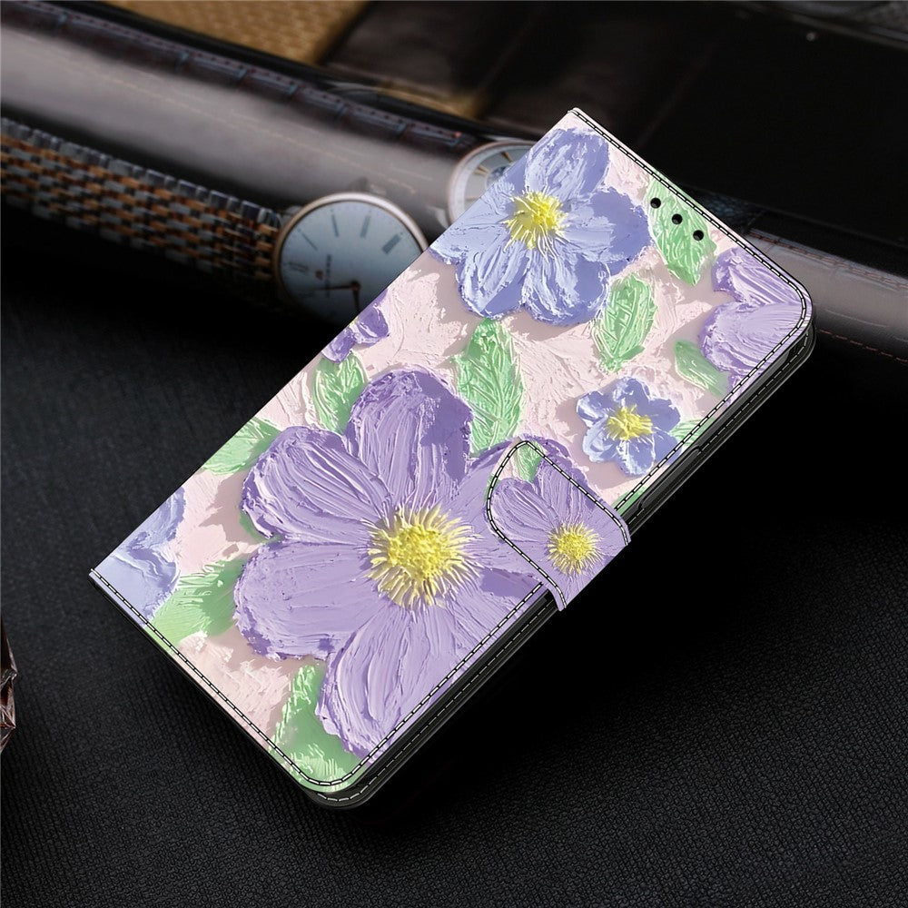 For Xiaomi Redmi Note 13 Pro 4G Case Pattern Printing Anti-Drop Leather Flip Wallet Phone Cover
