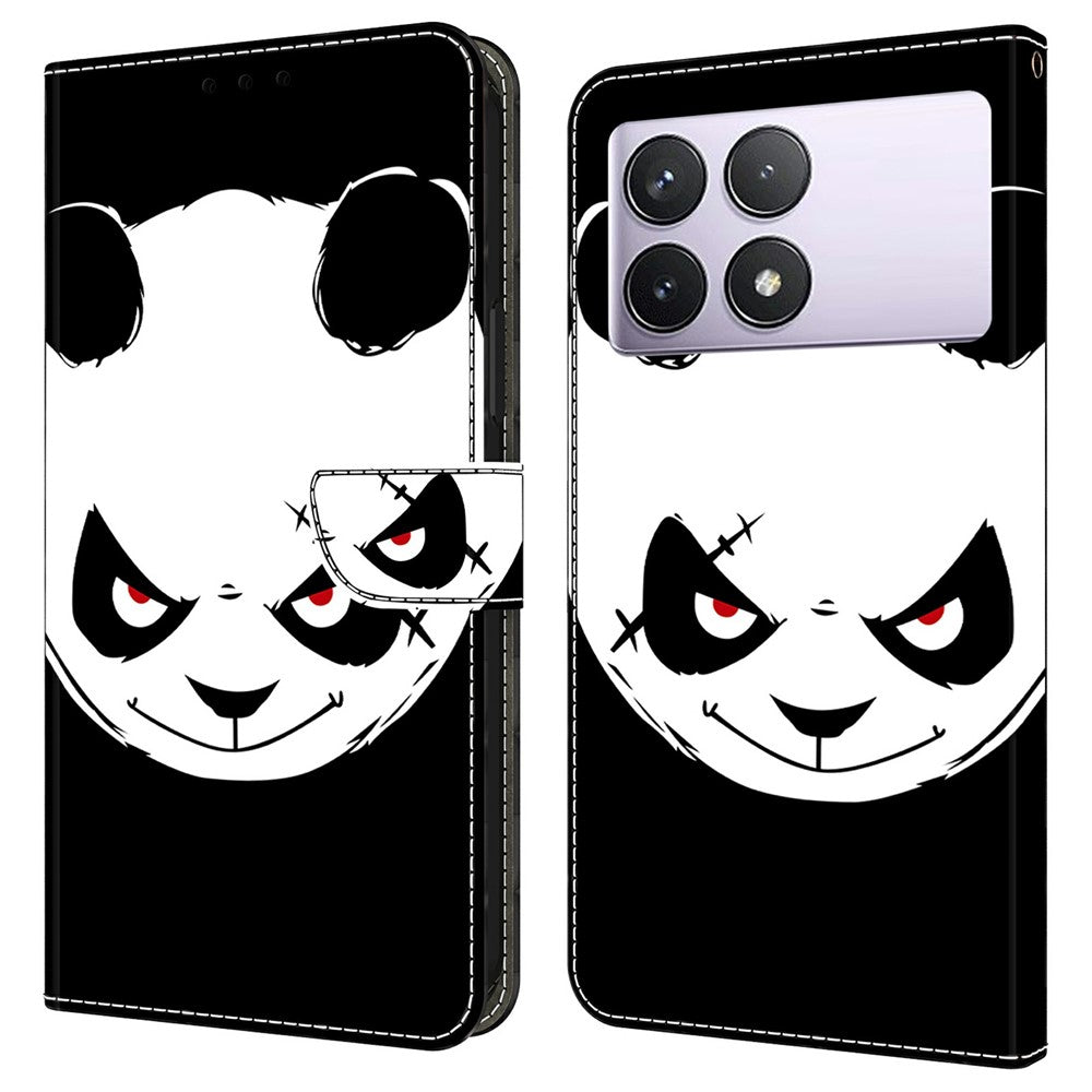 For Xiaomi Redmi Note 13 Pro 4G Case Pattern Printing Anti-Drop Leather Flip Wallet Phone Cover