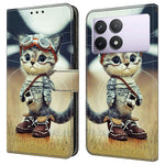 For Xiaomi Redmi Note 13 Pro 4G Case Pattern Printing Anti-Drop Leather Flip Wallet Phone Cover