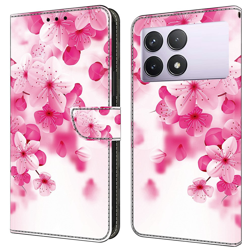 For Xiaomi Redmi Note 13 Pro 4G Case Pattern Printing Anti-Drop Leather Flip Wallet Phone Cover