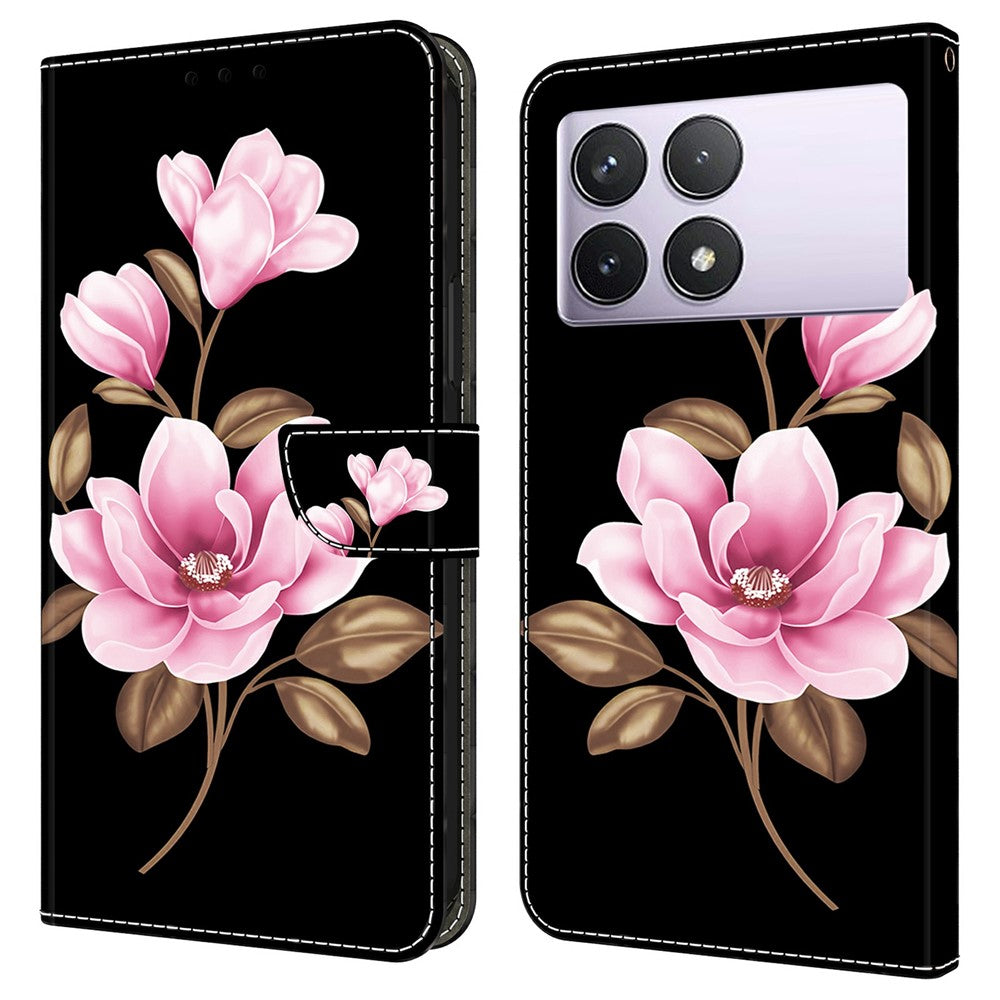For Xiaomi Redmi Note 13 Pro 4G Case Pattern Printing Anti-Drop Leather Flip Wallet Phone Cover