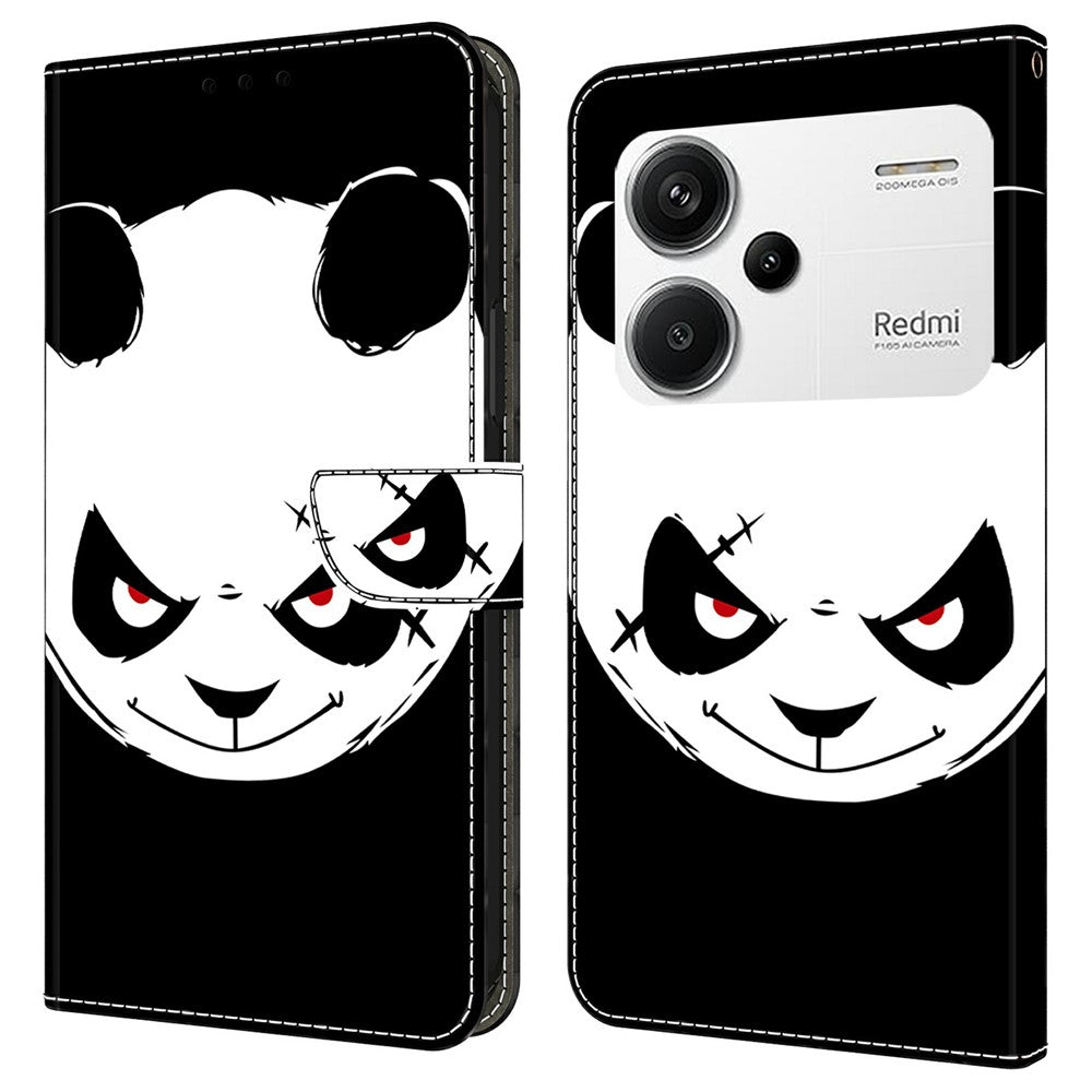 For Xiaomi Redmi Note 13 Pro+ 5G Case Pattern Printing Anti-Drop Leather Flip Wallet Phone Cover