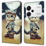 For Xiaomi Redmi Note 13 Pro+ 5G Case Pattern Printing Anti-Drop Leather Flip Wallet Phone Cover