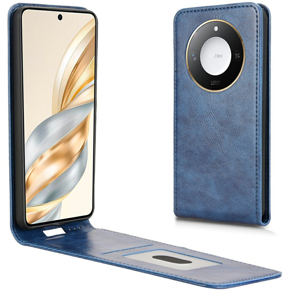 Til Honor X9c Smart 5G / X60 5G etui med kortlomme, magnetisk, vertikalt flip, telefoncover i læder