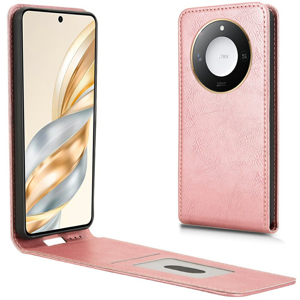 Til Honor X9c Smart 5G / X60 5G etui med kortlomme, magnetisk, vertikalt flip, telefoncover i læder