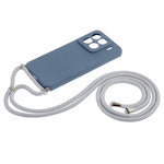 For Xiaomi 15 Pro Crossbody Case Flexible TPU Fiber Lining Anti-Shock Phone Cover