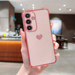 Til Samsung Galaxy A16 5G / A16 4G Cover TPU Telefonbagside Galvaniseret Hjerte Mønster