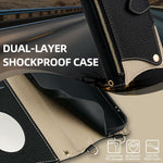 For Honor Magic7 5G Leather Case Wallet Stand Cover Irregular Tail Style with Chain Strap