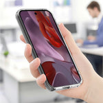 For Google Pixel 9a Clear Case TPU+Acrylic Magnetic Phone Cover