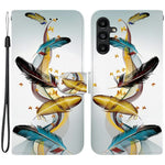Samsung Galaxy A15 5G / 4G-skal, mönstertryck, fallskyddande läder, plånboksfodral med snodd