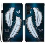 Samsung Galaxy A15 5G / 4G-skal, mönstertryck, fallskyddande läder, plånboksfodral med snodd