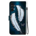 Samsung Galaxy A15 5G / 4G-skal, mönstertryck, fallskyddande läder, plånboksfodral med snodd