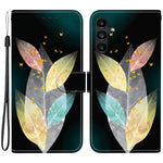 Samsung Galaxy A15 5G / 4G-skal, mönstertryck, fallskyddande läder, plånboksfodral med snodd