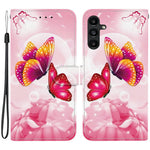 Samsung Galaxy A15 5G / 4G-skal, mönstertryck, fallskyddande läder, plånboksfodral med snodd