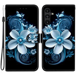 Samsung Galaxy A15 5G / 4G-skal, mönstertryck, fallskyddande läder, plånboksfodral med snodd