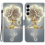 For Samsung Galaxy A35 5G Case Pattern Printing Anti-Drop Leather Flip Wallet Phone Cover with Lanyard