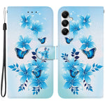 For Samsung Galaxy A35 5G Case Pattern Printing Anti-Drop Leather Flip Wallet Phone Cover with Lanyard