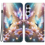 For Samsung Galaxy A35 5G Case Pattern Printing Anti-Drop Leather Flip Wallet Phone Cover with Lanyard