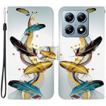 For Xiaomi 14T Pro Case Pattern Printing Anti-Drop Leather Flip Wallet Phone Cover with Lanyard