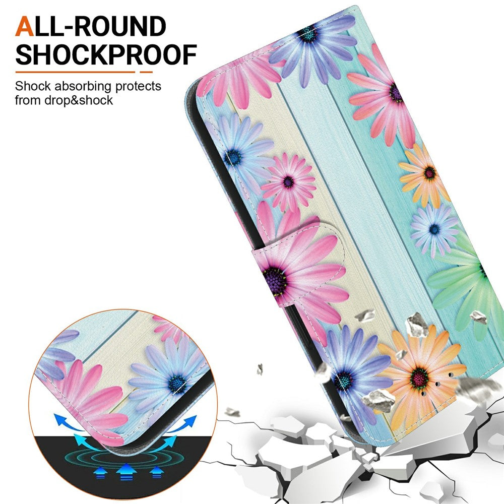For Xiaomi 14T Pro Case Pattern Printing Anti-Drop Leather Flip Wallet Phone Cover with Lanyard