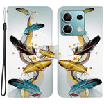 For Xiaomi Redmi Note 13 5G Case Pattern Printing Anti-Drop Leather Flip Wallet Phone Cover with Lanyard