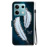 For Xiaomi Redmi Note 13 5G Case Pattern Printing Anti-Drop Leather Flip Wallet Phone Cover with Lanyard