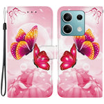 For Xiaomi Redmi Note 13 5G Case Pattern Printing Anti-Drop Leather Flip Wallet Phone Cover with Lanyard