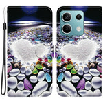 For Xiaomi Redmi Note 13 5G Case Pattern Printing Anti-Drop Leather Flip Wallet Phone Cover with Lanyard