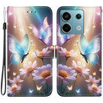 For Xiaomi Redmi Note 13 Pro 5G  /  Poco X6 5G Case Pattern Printing Anti-Drop Leather Flip Wallet Phone Cover with Lanyard