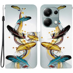 For Xiaomi Redmi Note 13 Pro 4G  /  Poco M6 Pro 4G Case Pattern Printing Anti-Drop Leather Wallet Phone Cover with Lanyard