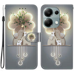 For Xiaomi Redmi Note 13 Pro 4G  /  Poco M6 Pro 4G Case Pattern Printing Anti-Drop Leather Wallet Phone Cover with Lanyard