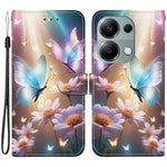 For Xiaomi Redmi Note 13 Pro 4G  /  Poco M6 Pro 4G Case Pattern Printing Anti-Drop Leather Wallet Phone Cover with Lanyard
